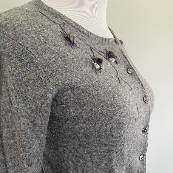 Womens Gray Cardigan Small - Picture 6 of 6